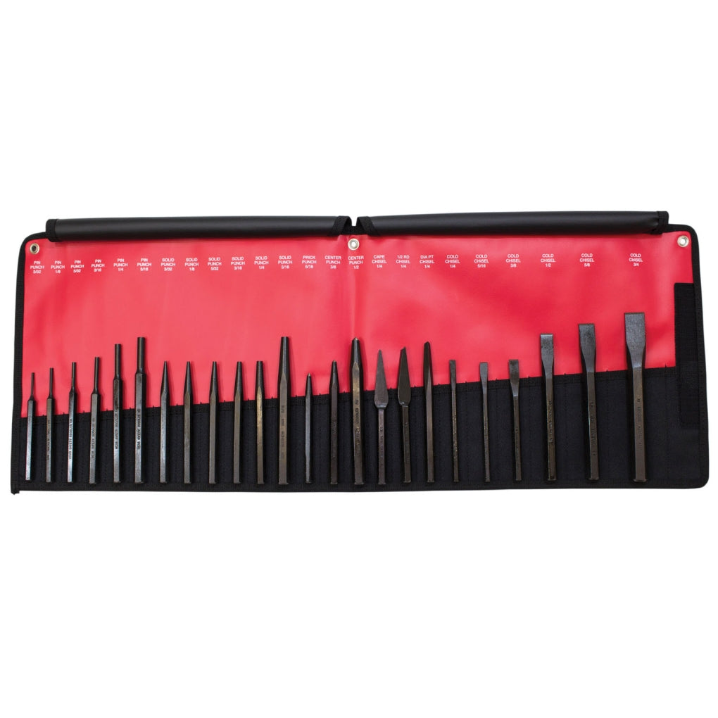 Mayhew - 61050 - 24 Piece Punch and Chisel Set
