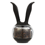 Chefn 101-235-001 3in. W Black/Clear Plastic Pepper Ball Grinder