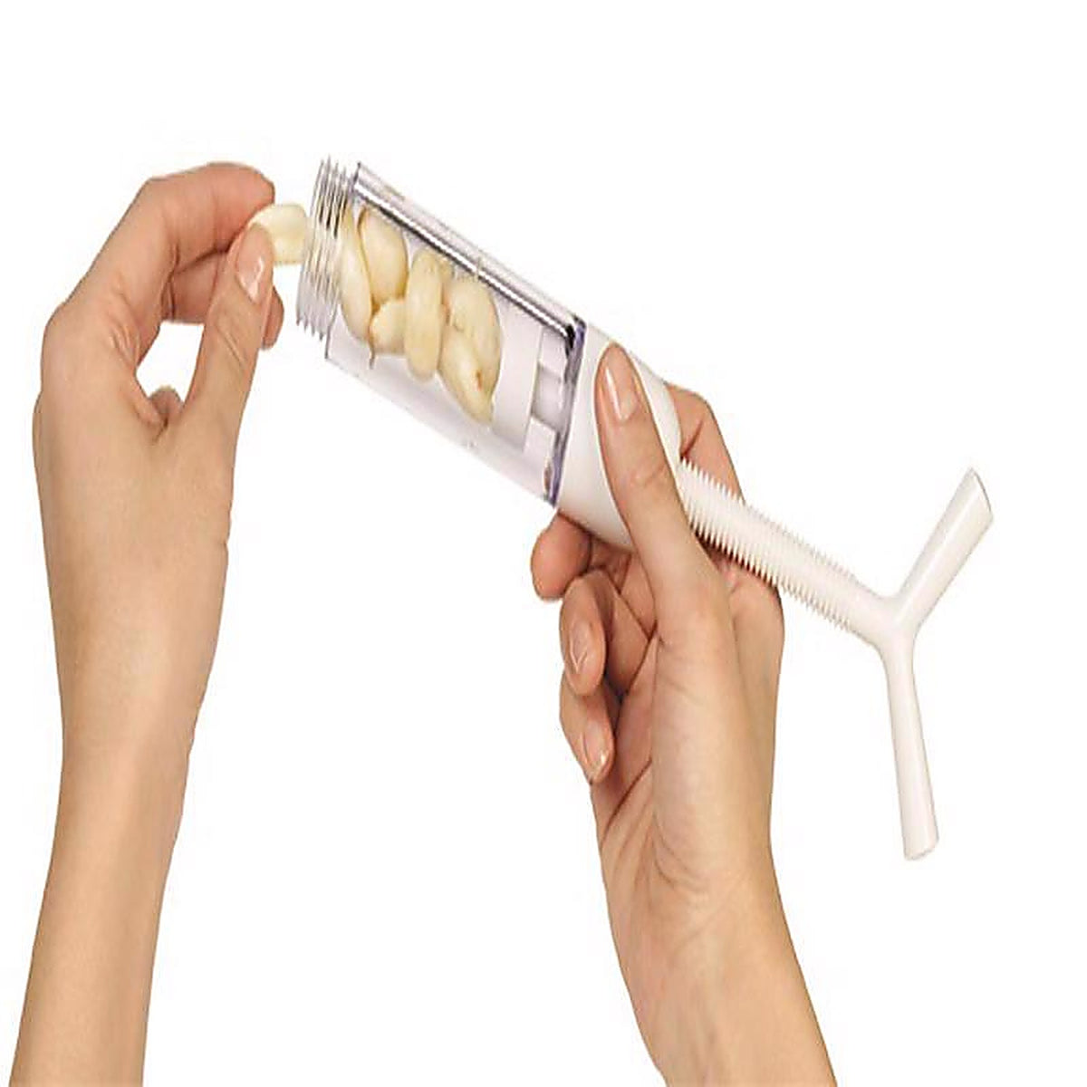 Chefn 102-474-009 Chefn White Plastic Garlic Machine