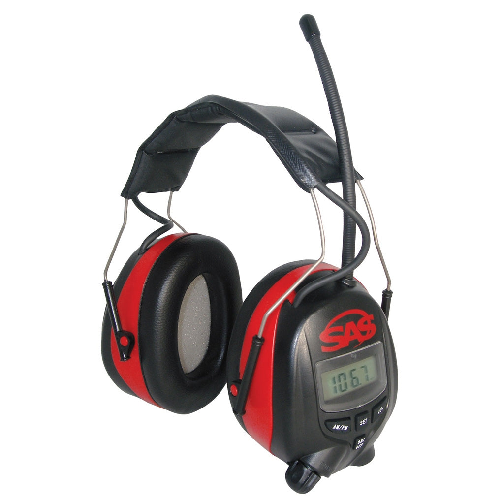 SAS Safety 6108 Digital Earmuff Hearing Protection with AM/FM Radio