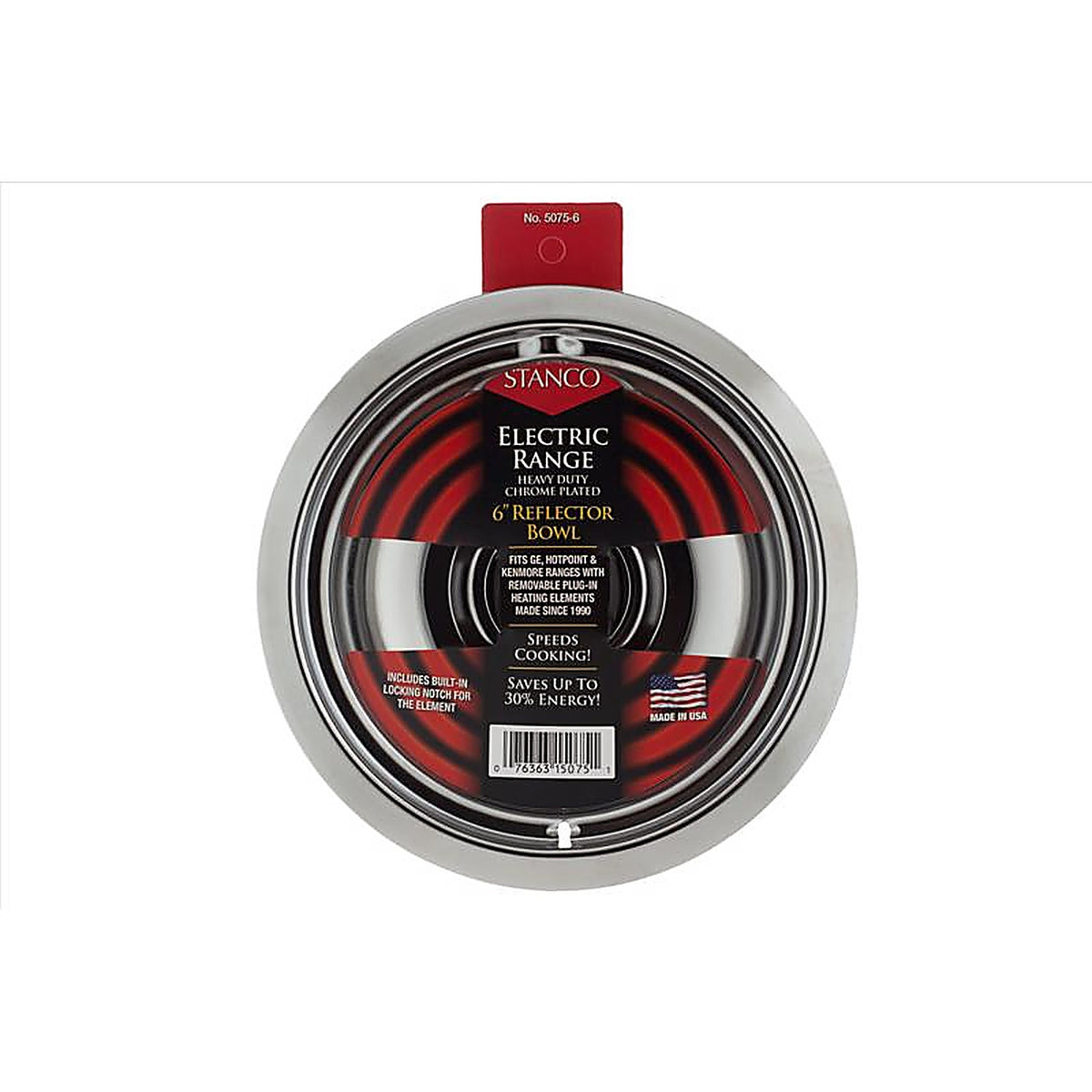Stanco 5075-6 Steel Reflector Bowl 6 in. W
