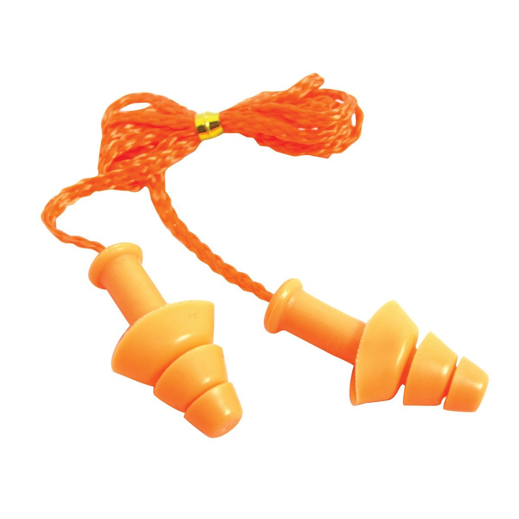 SAS Safety 6109-B Corded Silicone Ear Plugs (100/Pair)