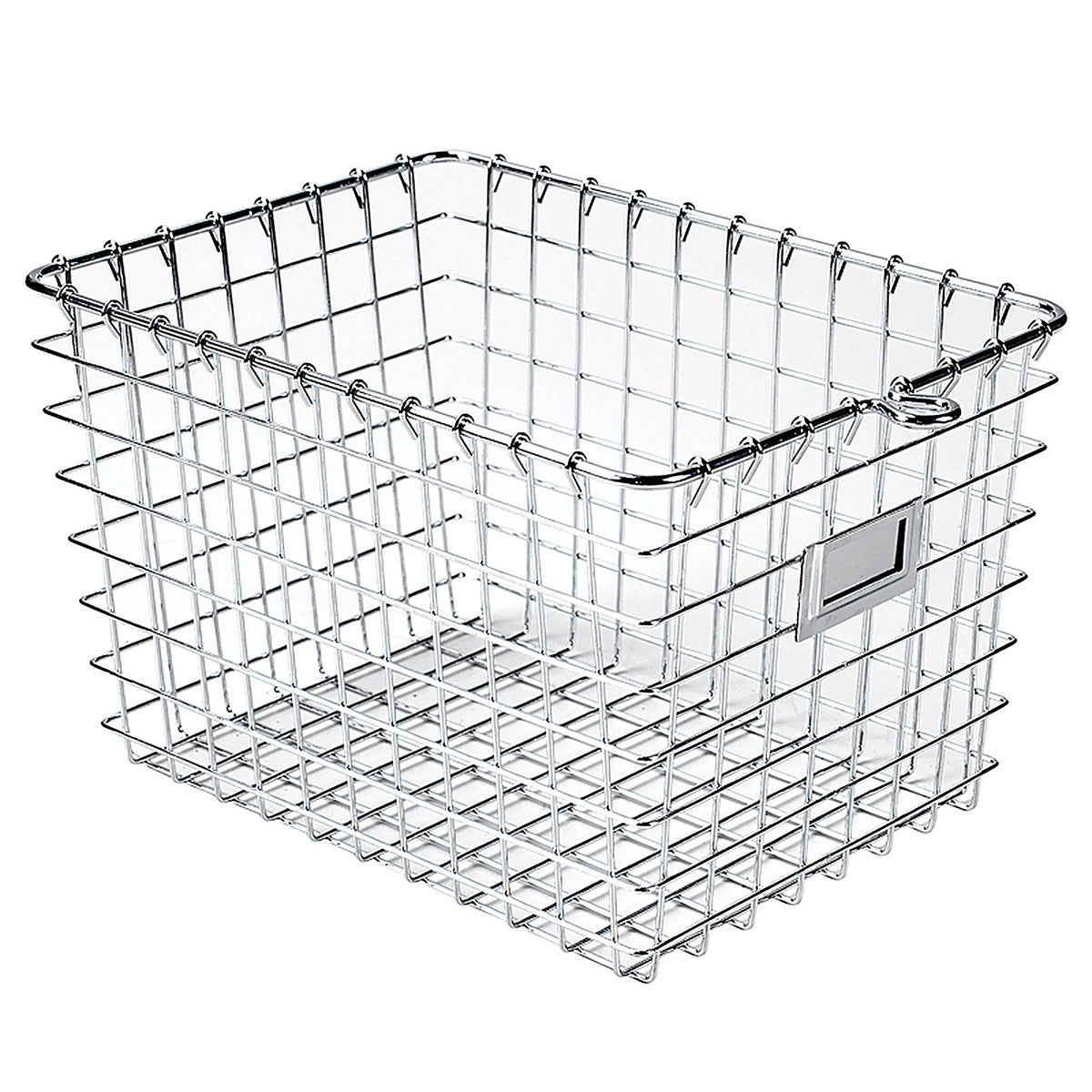 Spectrum - 47870 - 12.25 In. L X 9.25 In. W X 8 In. H Silver Storage Basket