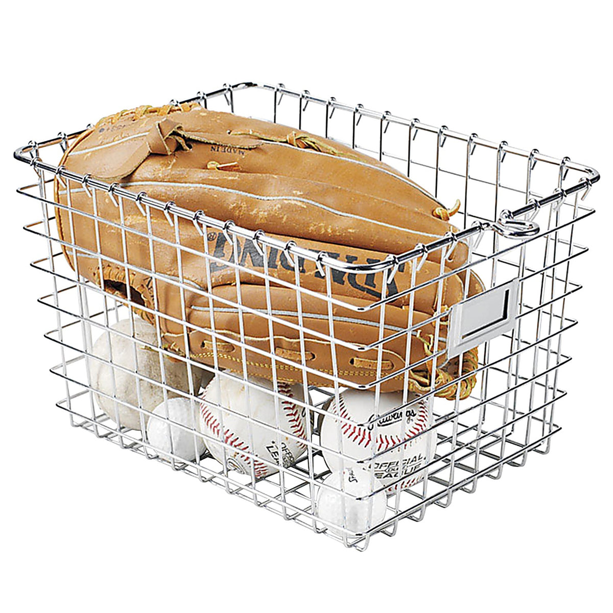 Spectrum - 47870 - 12.25 In. L X 9.25 In. W X 8 In. H Silver Storage Basket