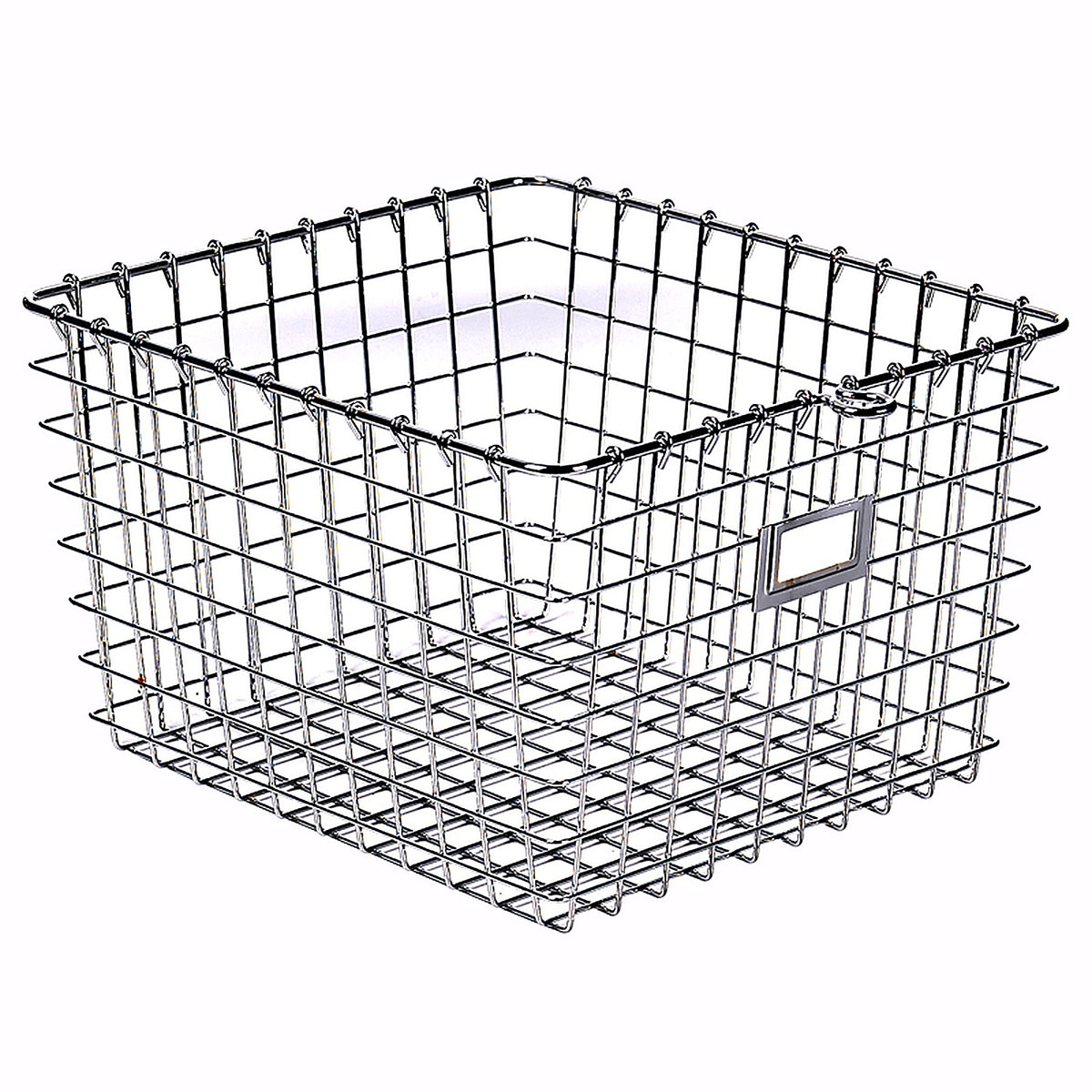 Spectrum - 47970 - 13.75 In. L X 11.25 In. W X 8 In. H Silver Storage Basket