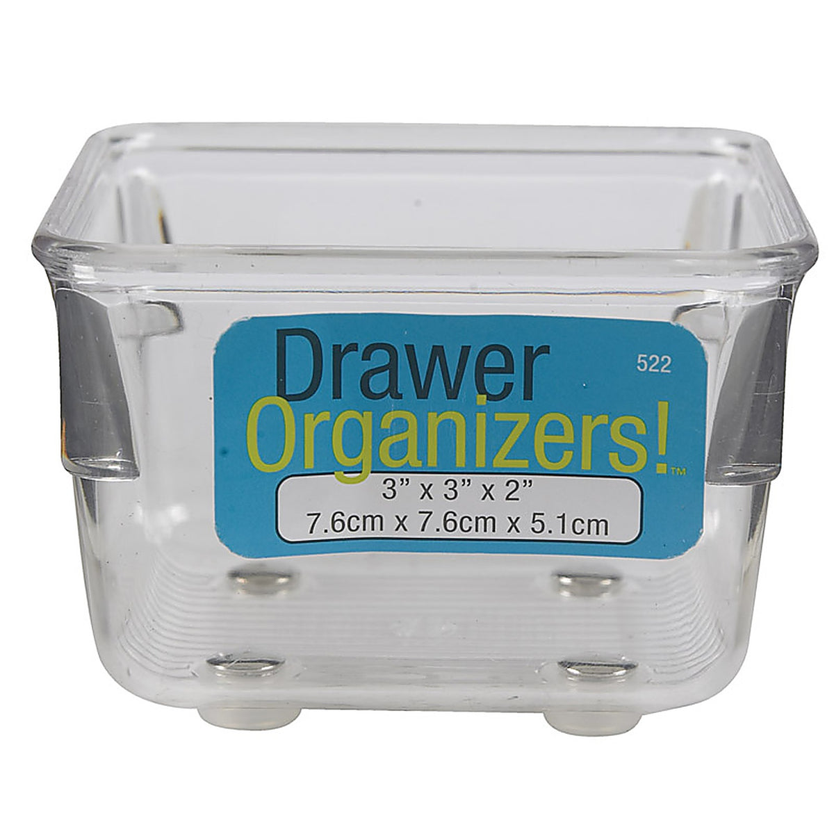 InterDesign 52230 Linus 3 in. H x 3 in. W x 2 in. D Plastic Drawer Organizer
