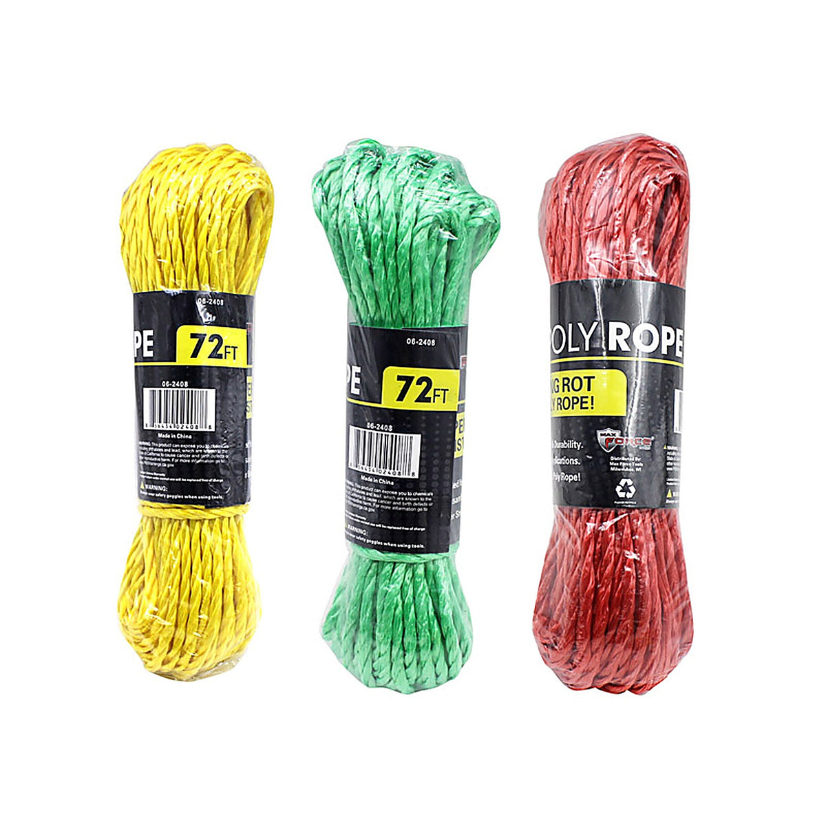 Diamond Visions 06-2408 1/4 in. D X 72 in. L Assorted Twisted Poly Rope