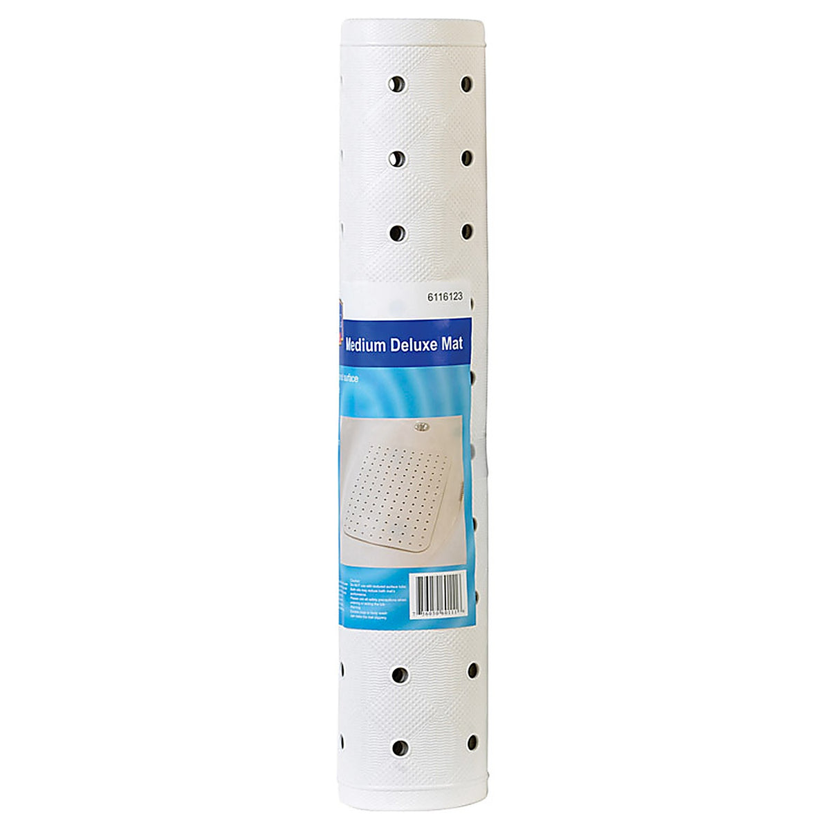 Living Accents MB3205 22 in. L x 15 in. W White Vinyl Bath Mat Latex Free