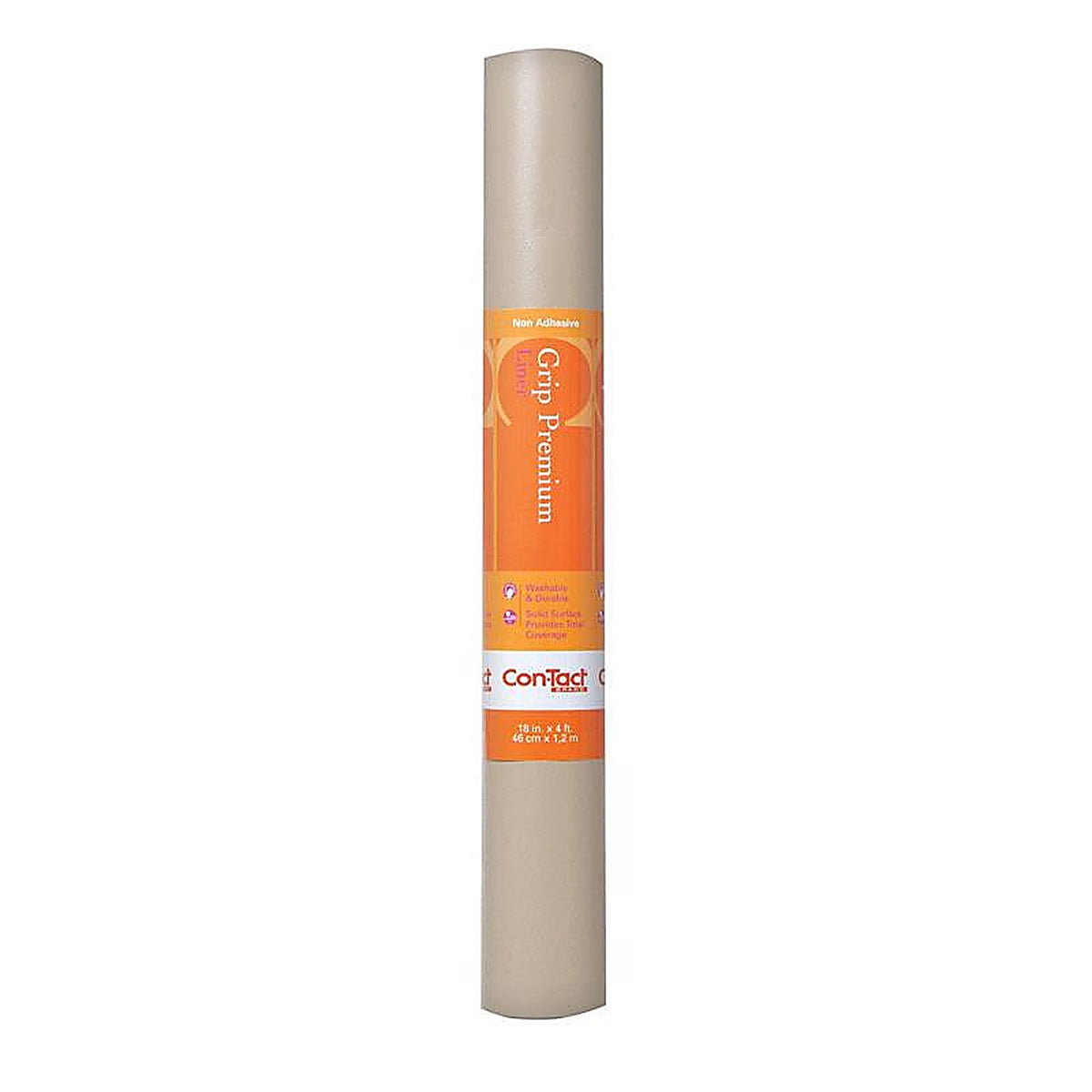 Con-Tact 04F-C6U59-06 Grip Premium 4 ft. L x 18 in. W Taupe Non-Adhesive Shelf Liner