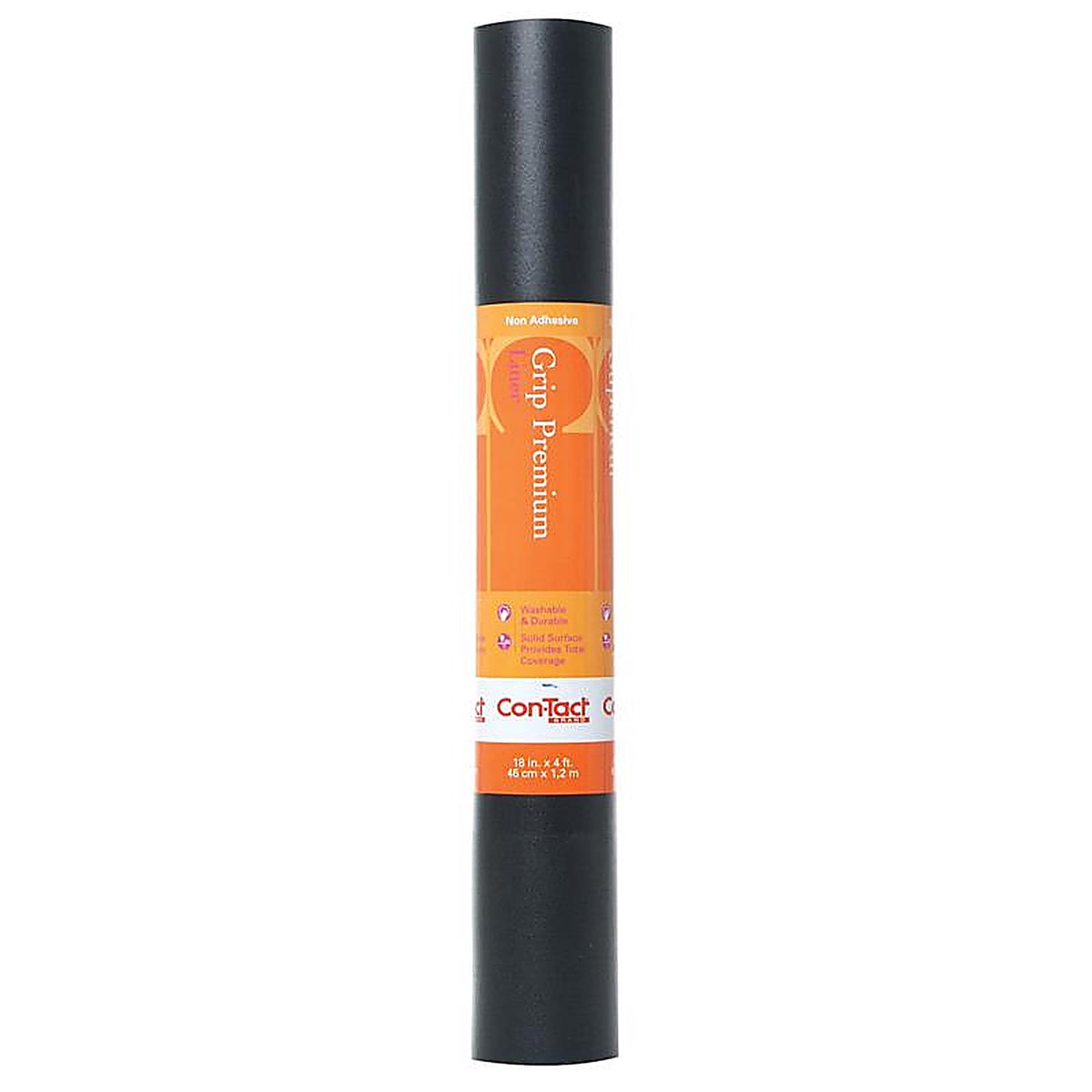 Con-Tact 04F-C6U51-06 Grip Premium 4 ft. L X 18 in. W Black Non-Adhesive Shelf Liner