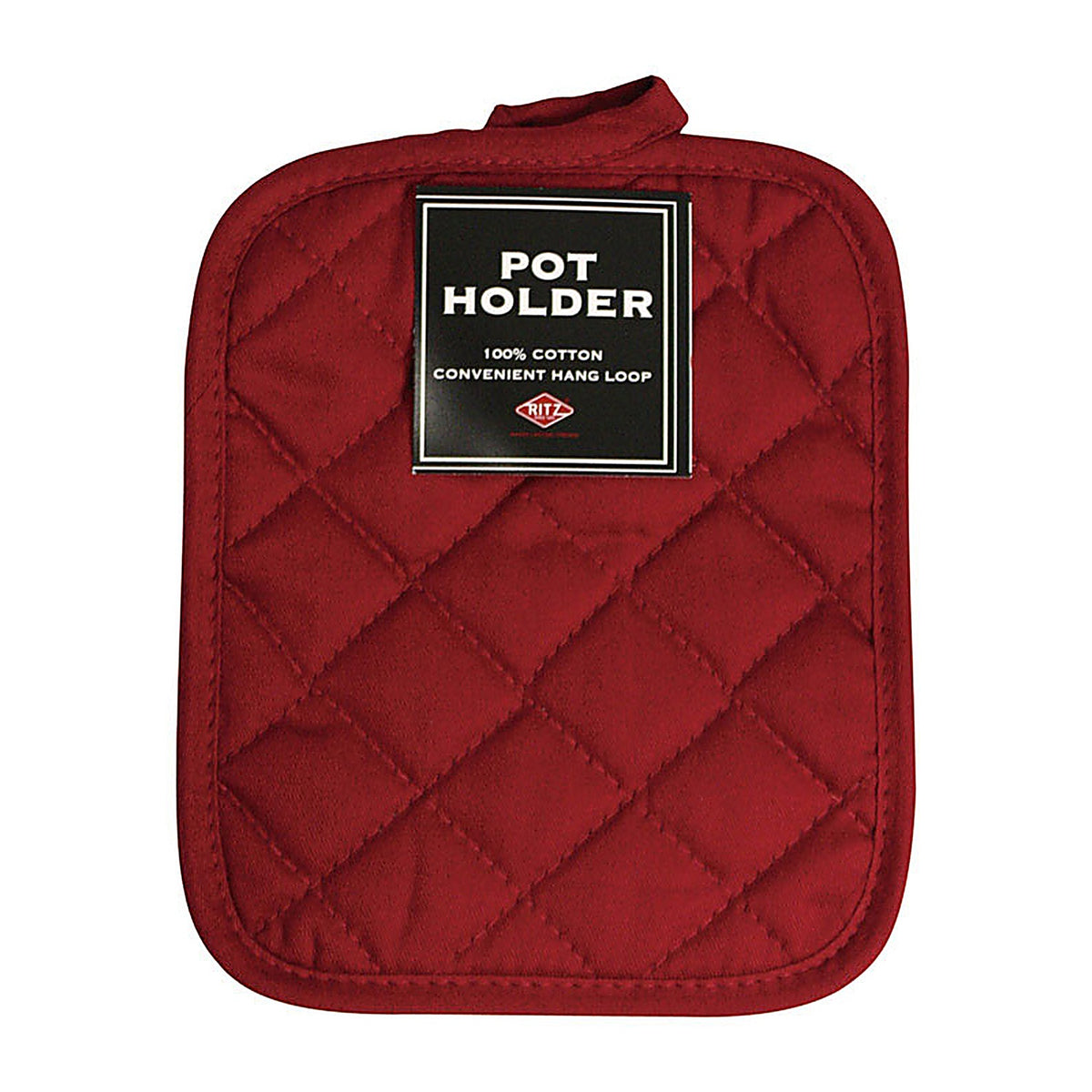 Ritz 37583 Solid Paprika Cotton Pot Holder