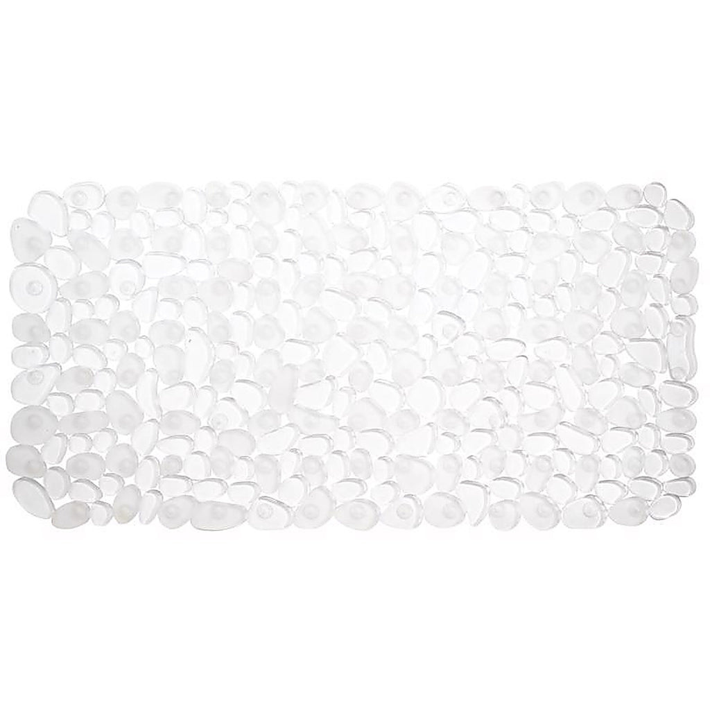 InterDesign 80010 26-1/2 in. L x 13-1/2 in. W Clear Plastic Bath Mat