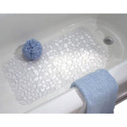 InterDesign 80010 26-1/2 in. L x 13-1/2 in. W Clear Plastic Bath Mat