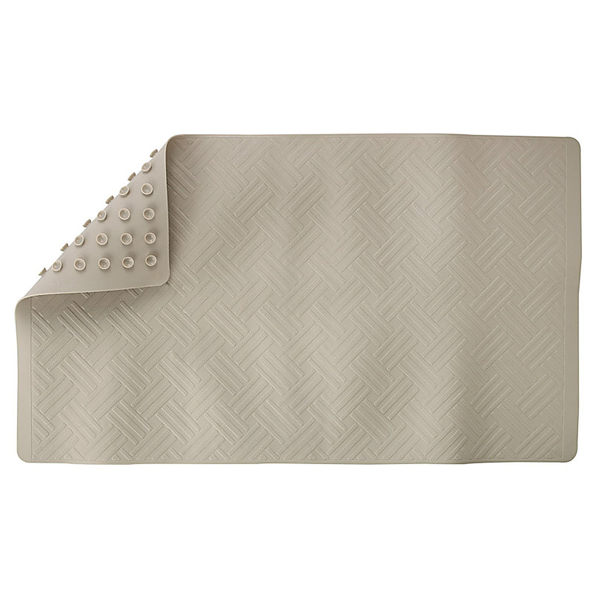 Living Accents MB3212-TAN 28 in. L x 16 in. W Beige Thermo Plastic Elastomer Bath Mat Latex Free
