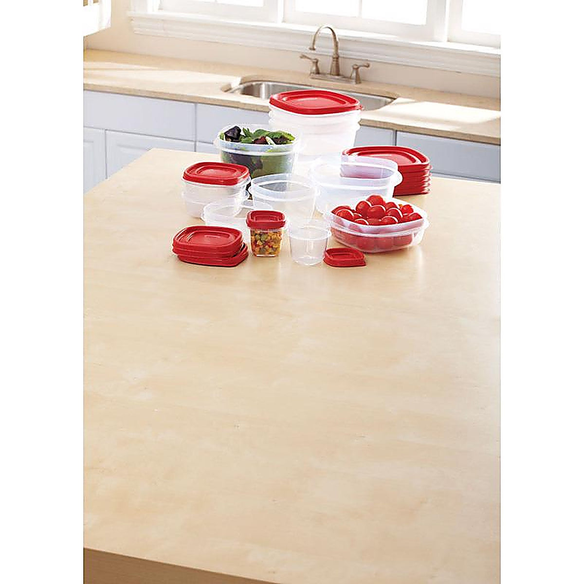 RubberMaid 2066470 Easy Find Lids Clear Food Storage Container Set 12 pk