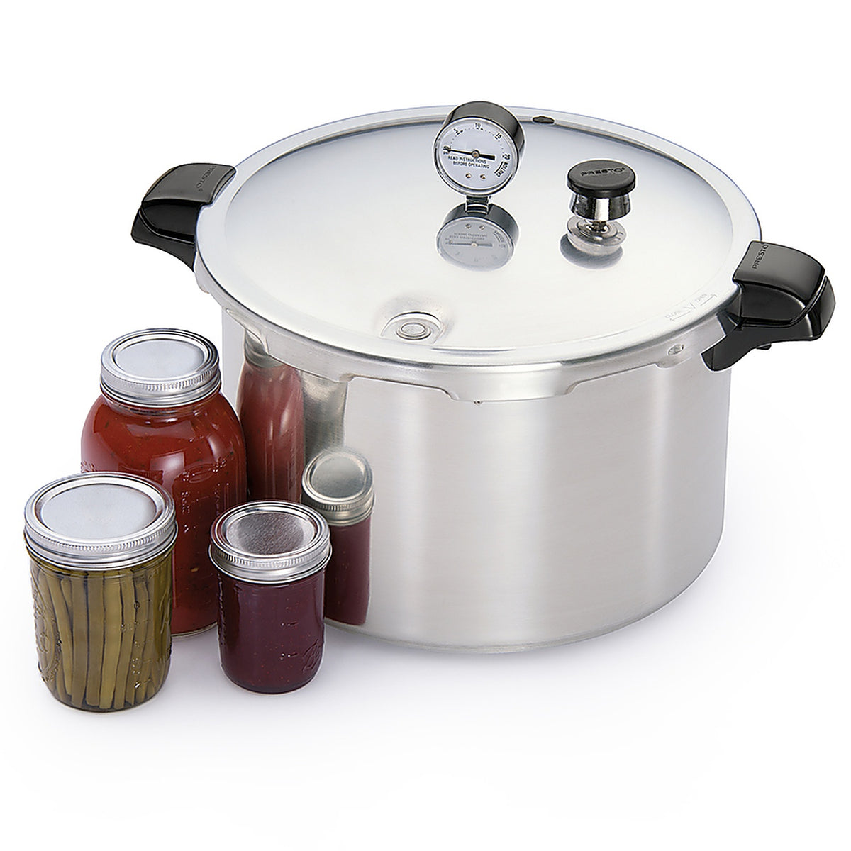 Presto 01755 Brushed Aluminum Pressure Cooker and Canner 16 qt
