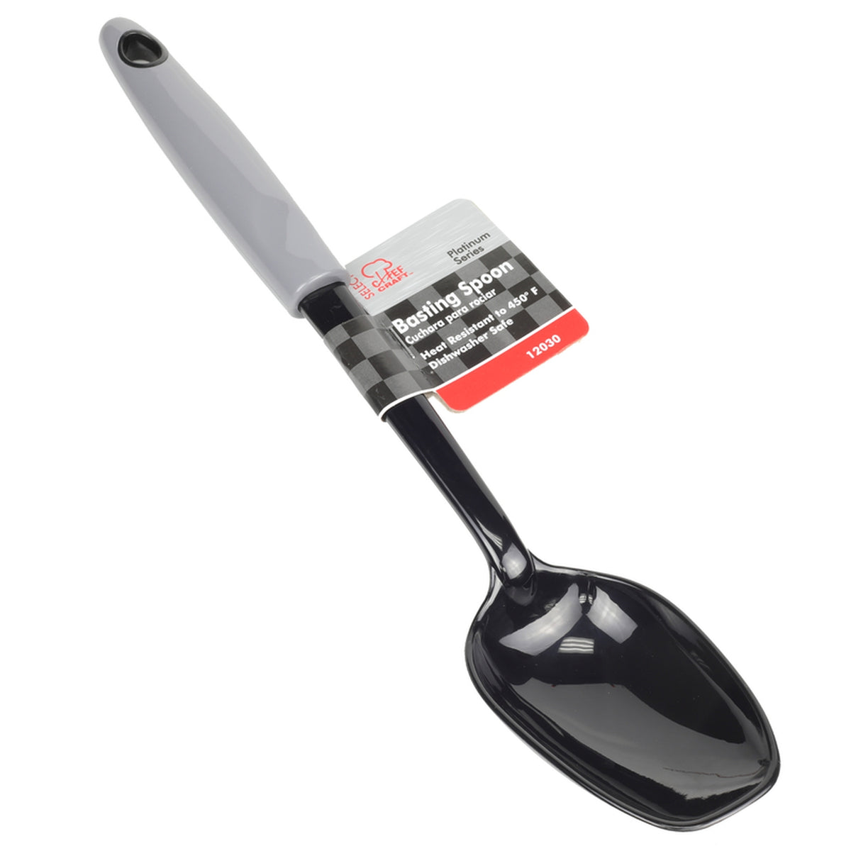 Chef Craft 12030 2-1/2 in. W x 12 in. L Black/Gray Nylon 12 in. Basting Spoon