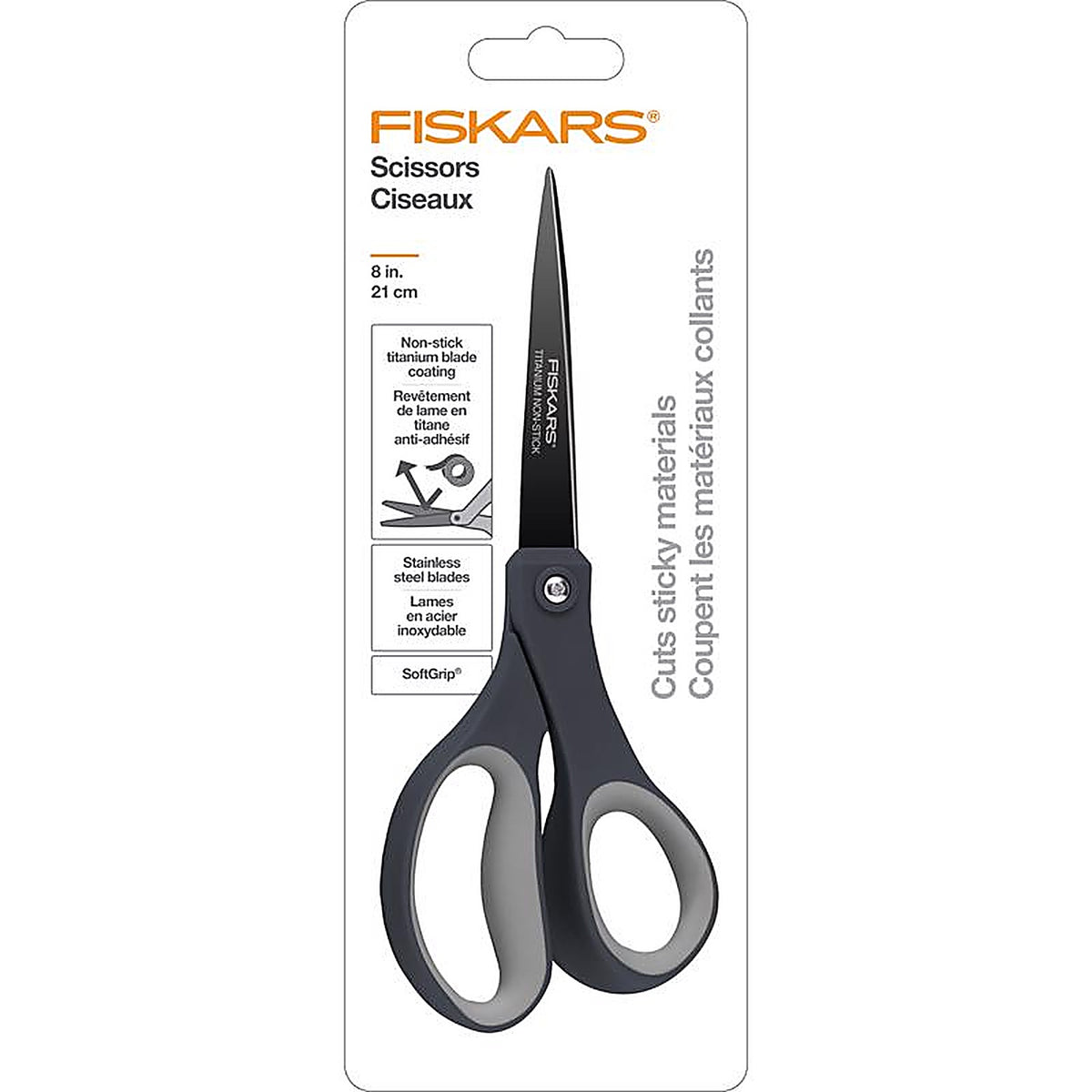 Fiskars 01-005413 Stainless Steel Scissors 8in.