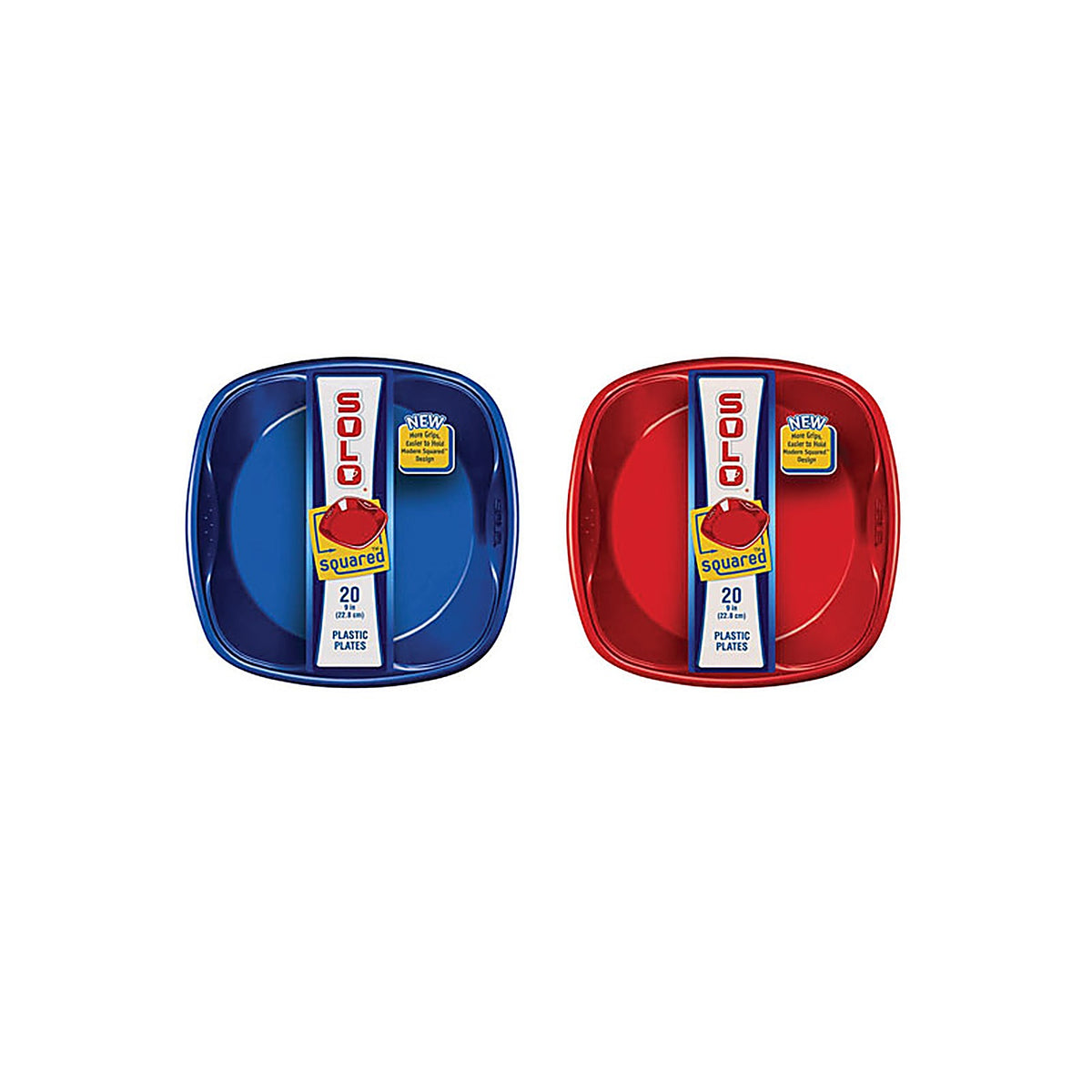 Solo - SQP920 - Plastic Everyday Square Plates 12 Pack