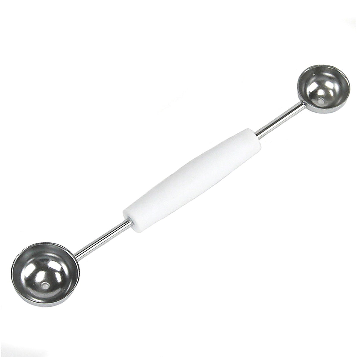 Chef Craft 20974 5 in. W x 8 in. L Silver/White Plastic/Stainless Steel Double Melon Baller
