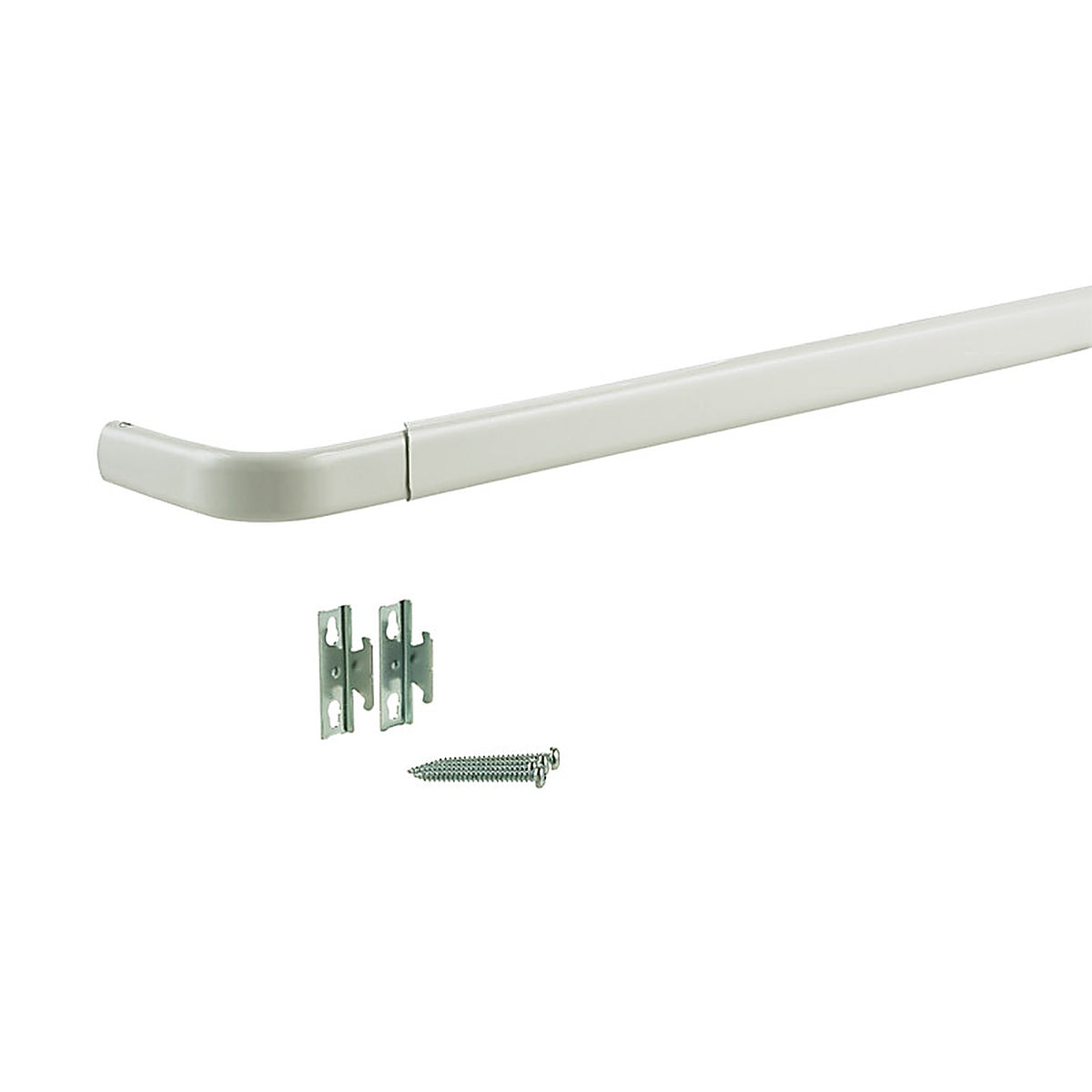 Kenney KN510 Enamel White Curtain Rod 18 in. L x 28 in. L