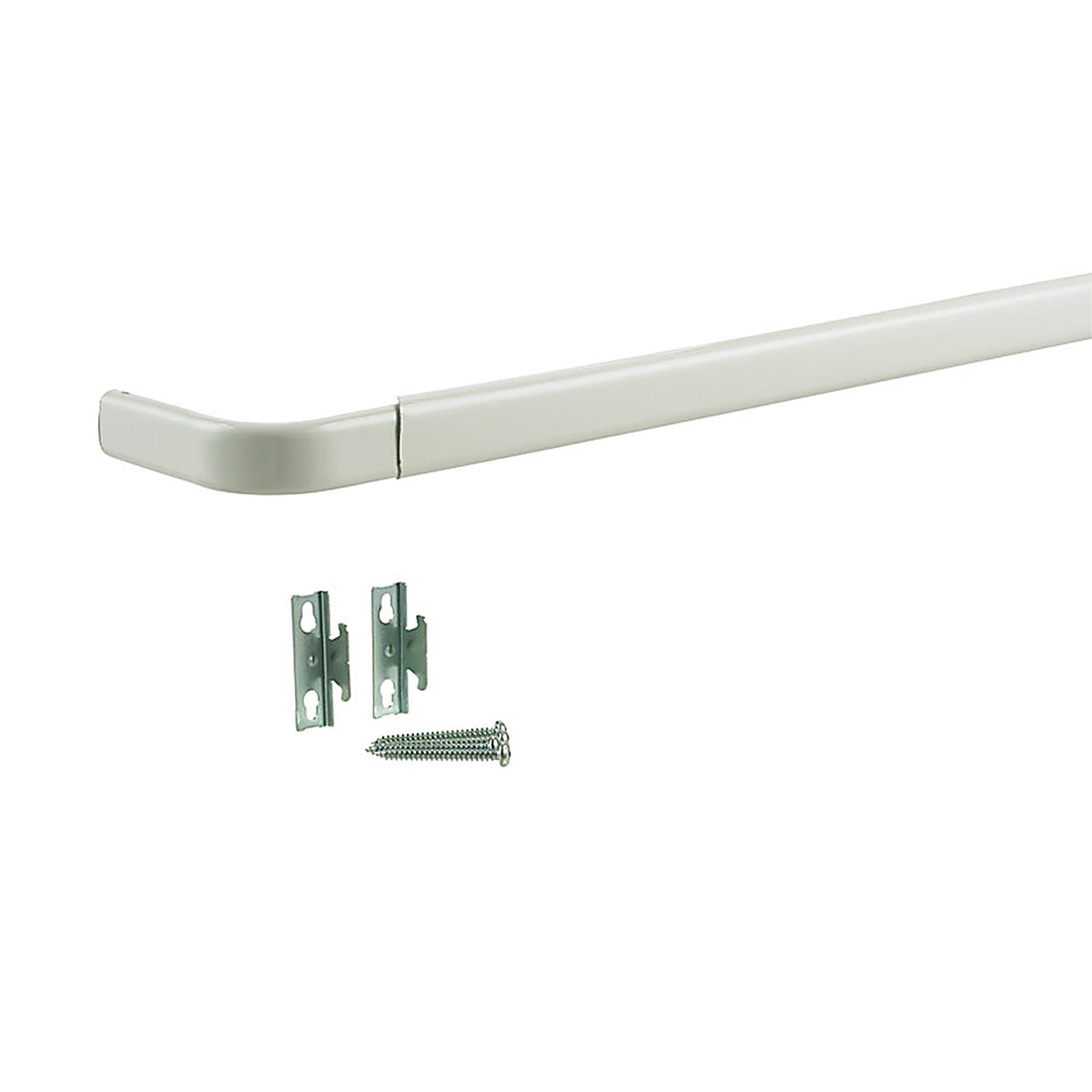 Kenney KN511 Enamel White Curtain Rod 28 in. L x 48 in. L