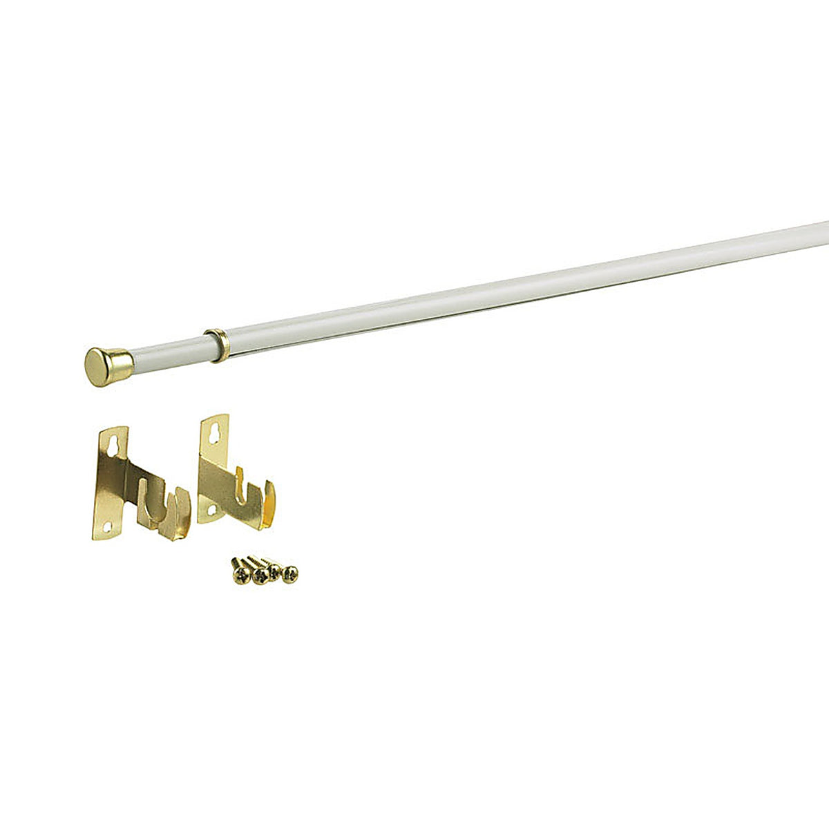 Kenney KN391/1 Enamel White Sash Rod 28 in. L x 48 in. L