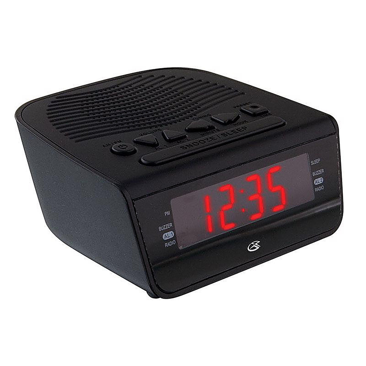GPX - C224B - 5.12 In. Black AM/Fm Clock Radio Digital Plug-In