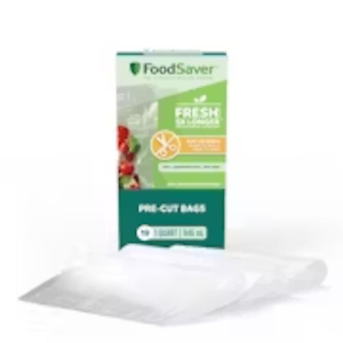 FoodSaver FSFSBF0216-NP 1 qt Clear Vacuum Freezer Bags 20 pk