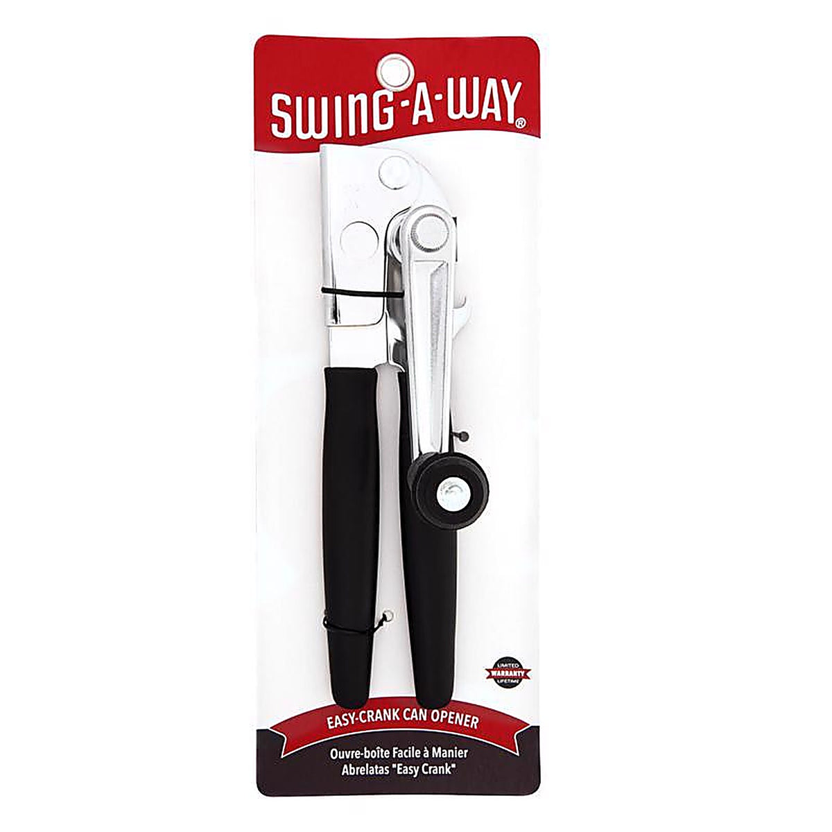 Swing-A-Way - 6090 - Black Stainless Steel Manual Can Opener