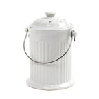 Norpro 93 8 in. W x 10-1/2 in. L White Ceramic Compost Keeper