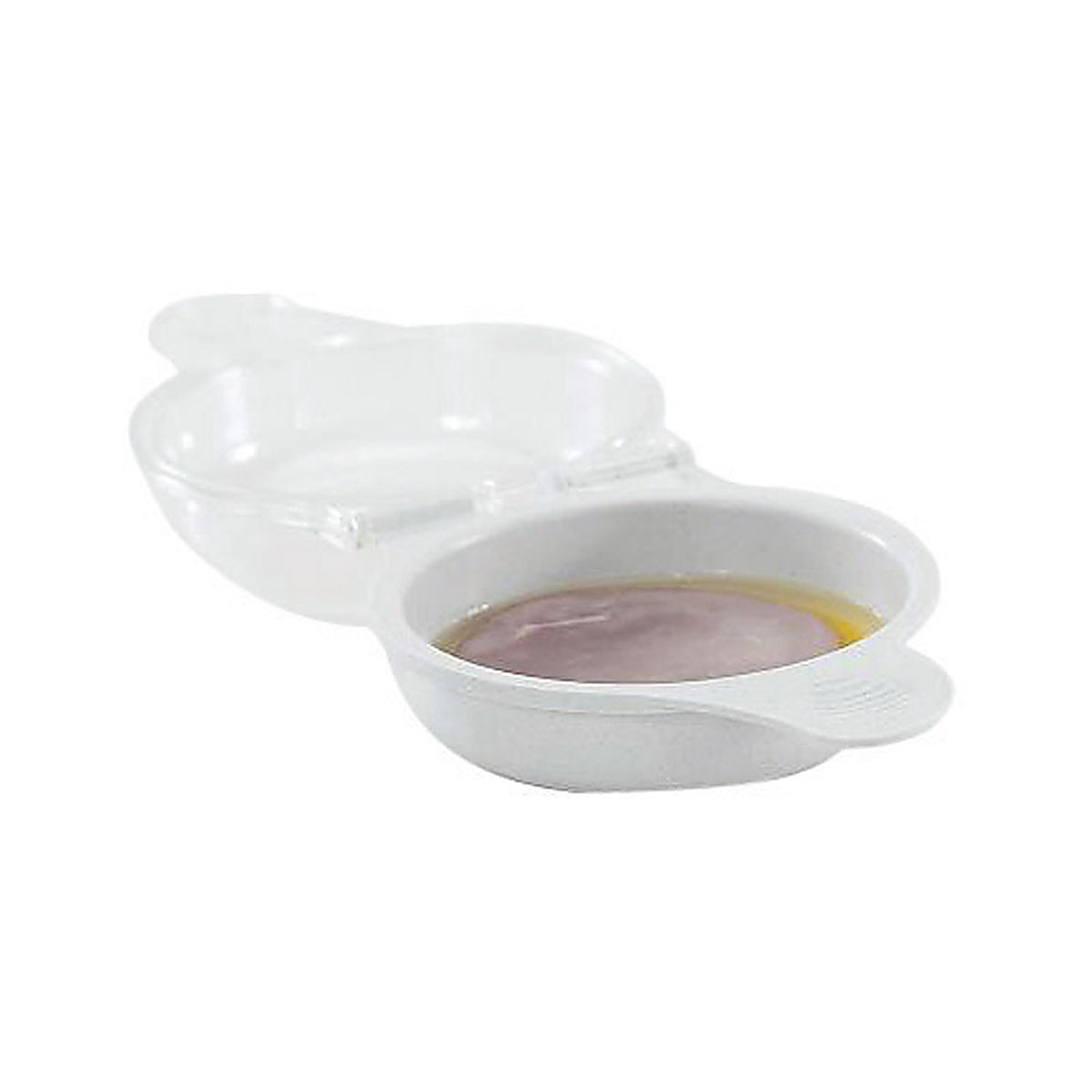 Nordic Ware 60510 4-3/4in. W x 6-21/32in. L Clear Plastic Microwave Egg N Muffin Breakfast Pan