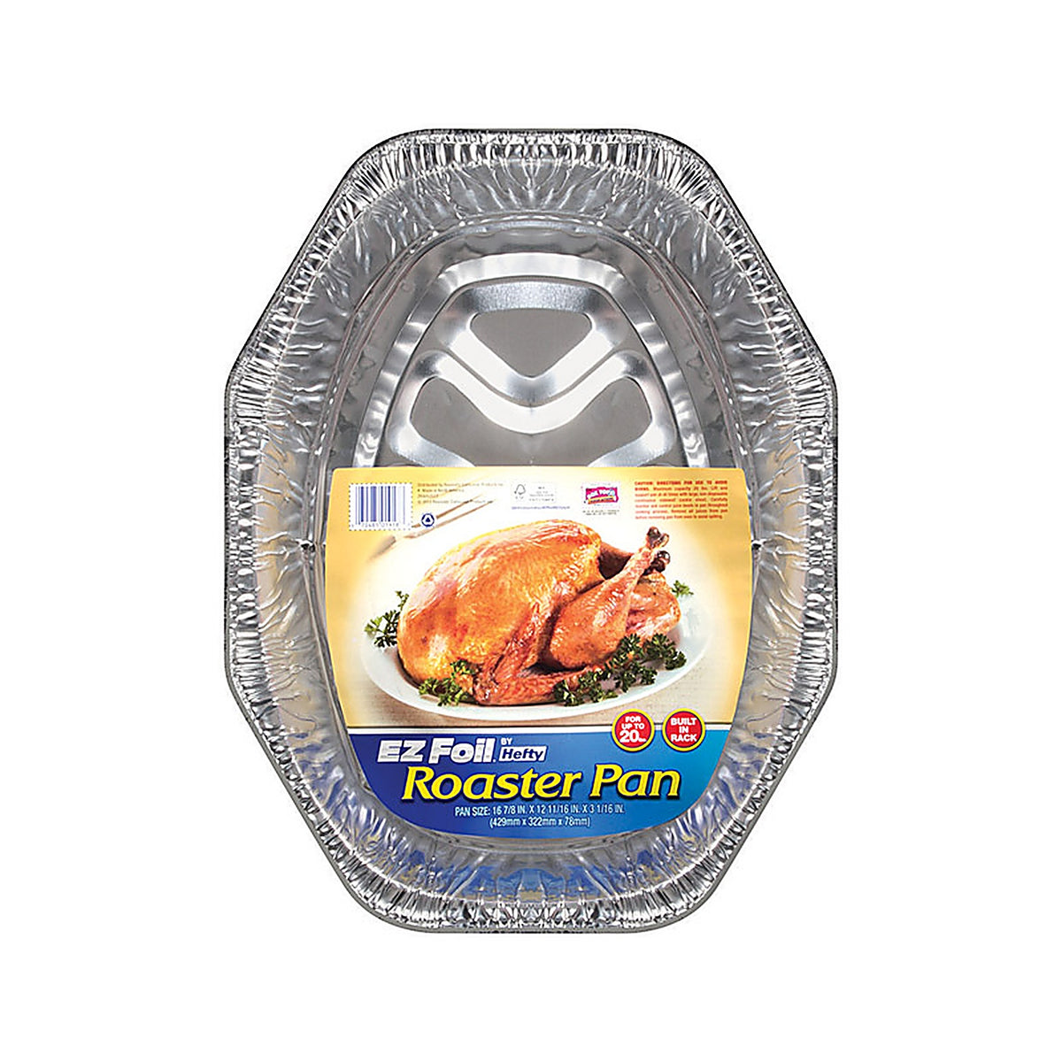 E-Z Foil Z01918 Foil Aluminum Roaster Pan 20 lb. Silver