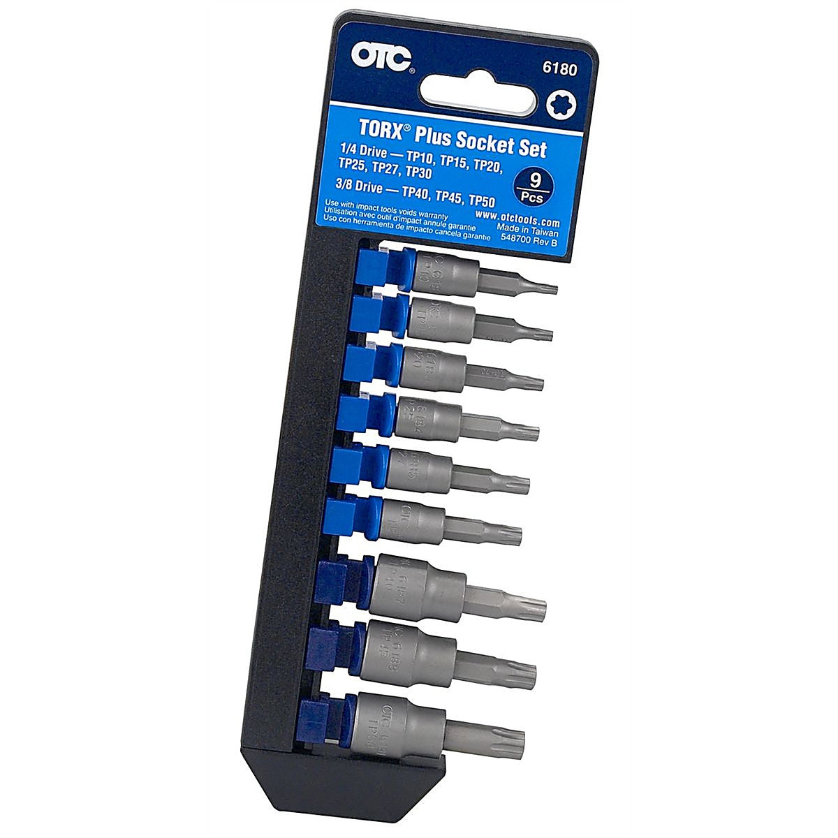 OTC 6180 9 pc. Torx Plus Bit Socket Set