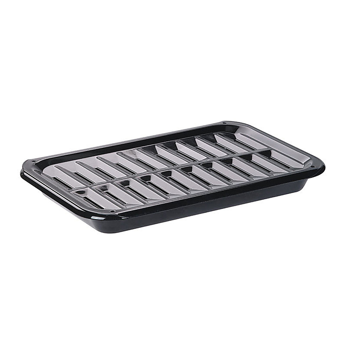 Range Kleen BP106X Porcelain Broiler Pan and Grill 8.625 in. W x 13 in. L