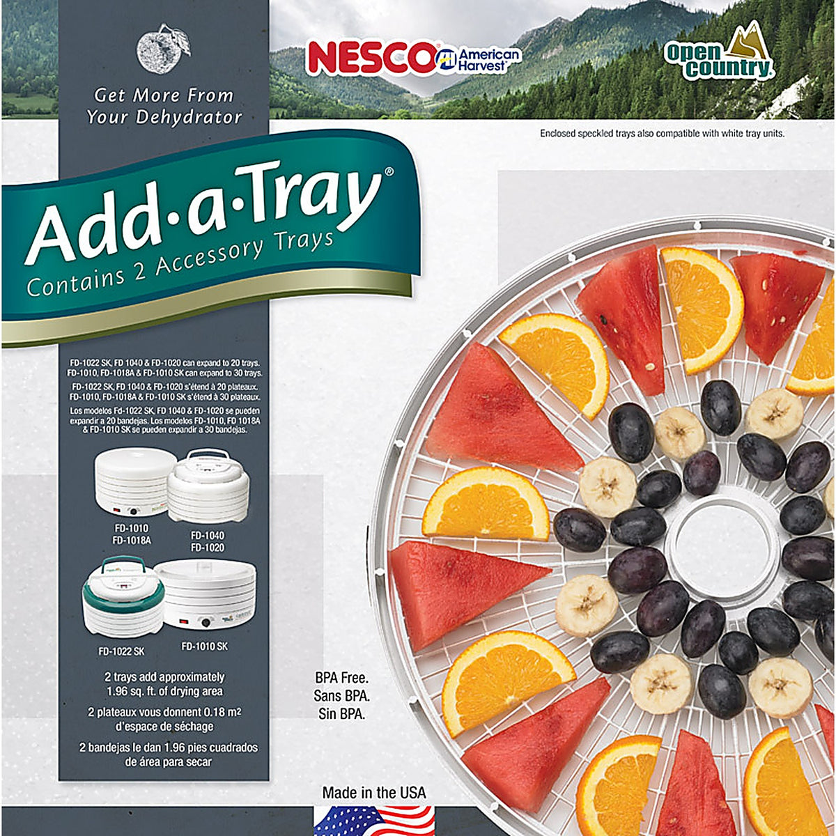 Nesco - TR-2 - Semi-Gloss White 2 Each Food Dehydrator Tray