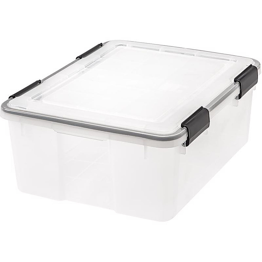 IRIS 110400 Weathertight 7.7 in. H x 15.7 in. W x 19.7 in. D Stackable Storage Box