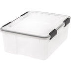 IRIS 110400 Weathertight 7.7 in. H x 15.7 in. W x 19.7 in. D Stackable Storage Box