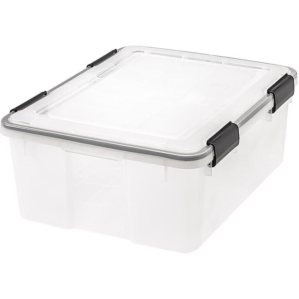 IRIS 110400 Weathertight 7.7 in. H x 15.7 in. W x 19.7 in. D Stackable Storage Box
