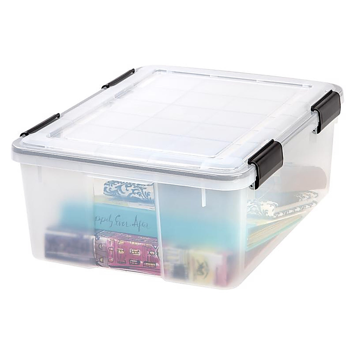 IRIS 110400 Weathertight 7.7 in. H x 15.7 in. W x 19.7 in. D Stackable Storage Box
