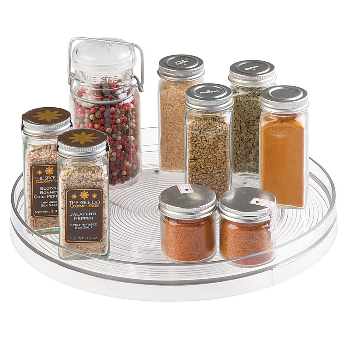 InterDesign 54030 Linus 1.75 in. H x 11.25 in. W x 11.25 in. D Plastic Storage Tray Organizer