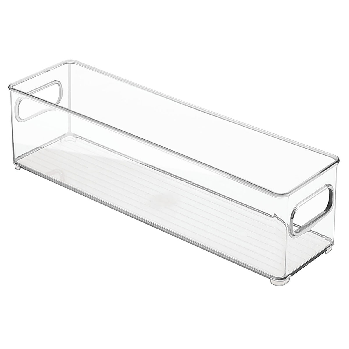 InterDesign 70430 4 in. H x 4 in. W x 14.5 in. D Stackable Storage Bin