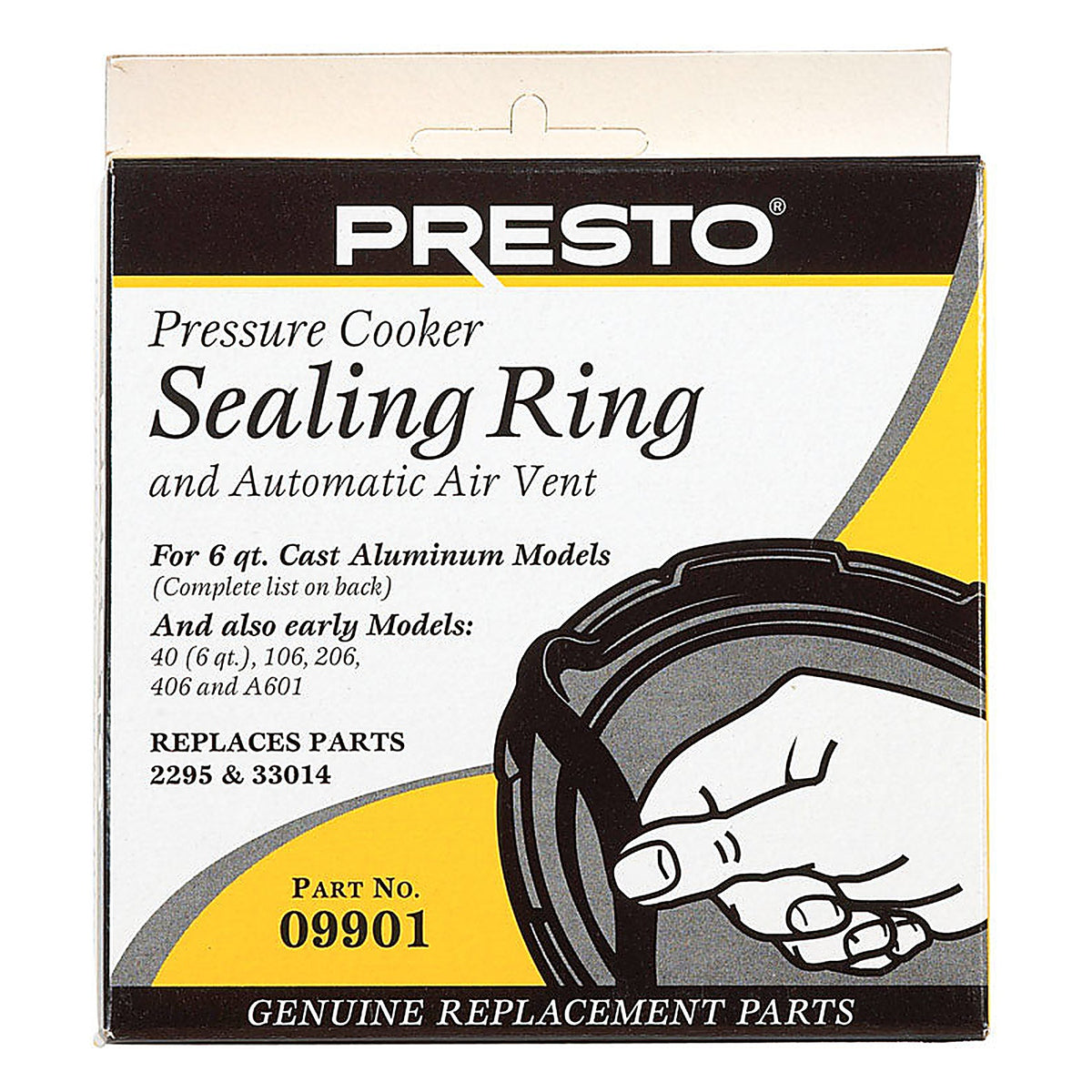 Presto 09901 Rubber Pressure Cooker Sealing Ring 6 qt