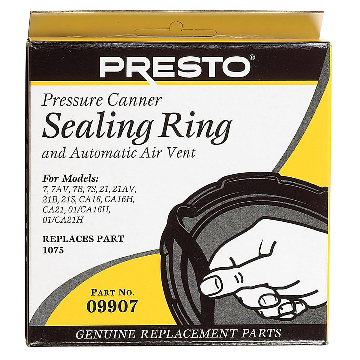 Presto 09907 Rubber Pressure Cooker Sealing Ring 21 qt