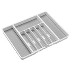 MadeSmart - 29308 - 2 In. H X 13 In. W X 16 In. D Plastic Adjustable Silverware Tray
