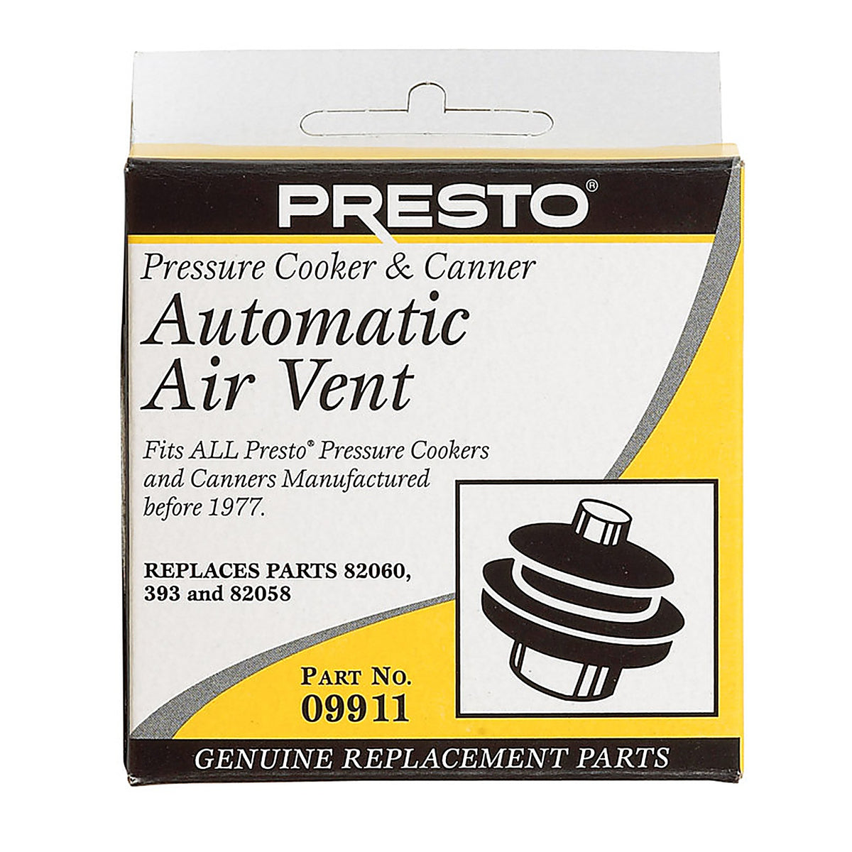 Presto 09911 Rubber Pressure Cooker Automatic Air Vent