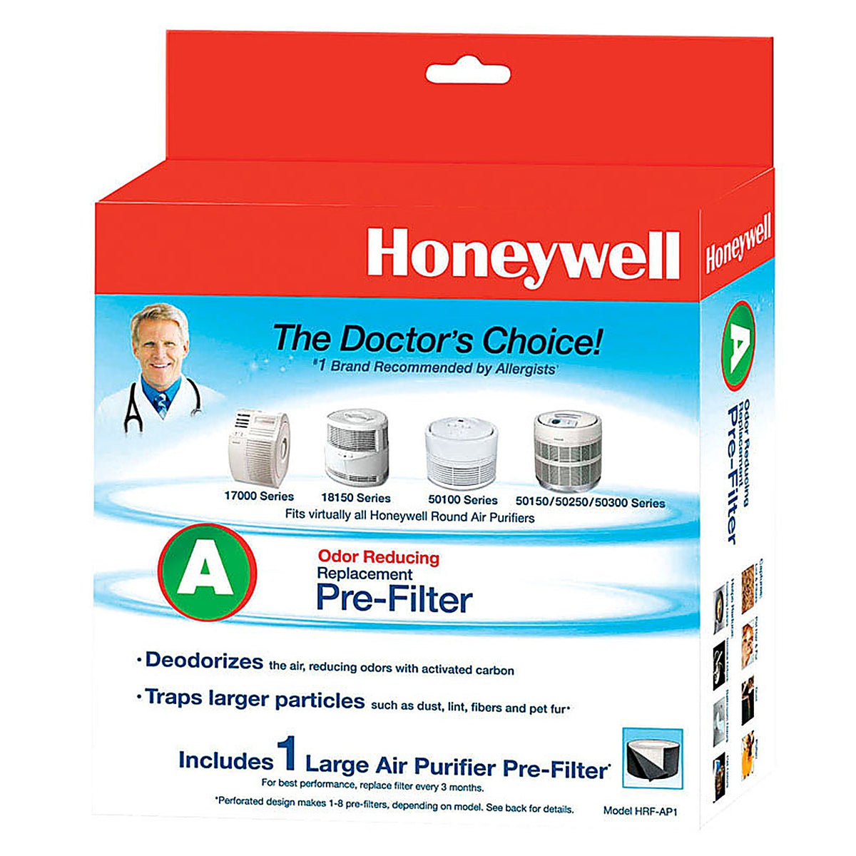 Honeywell HRF-AP1 10.13 in. H X 2.75 in. W Square Carbon Pre-Filter