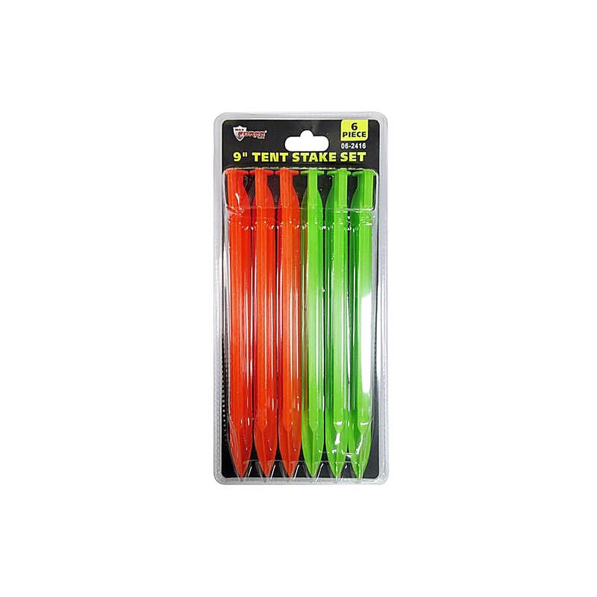 Max Force 06-2416 Outdoors and Camping Tent Stake Set Plastic 6 pk