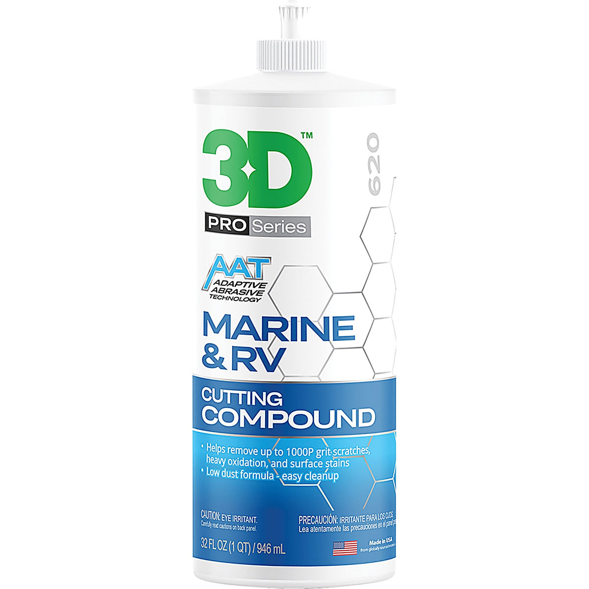 3D Car Care - 620OZ32 - Marine & RV Cutting Compound