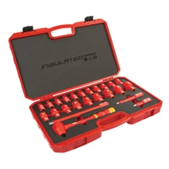 Titan 62100 24 pc. 1/2 in. Drive Metric VDE Insulated Socket Set